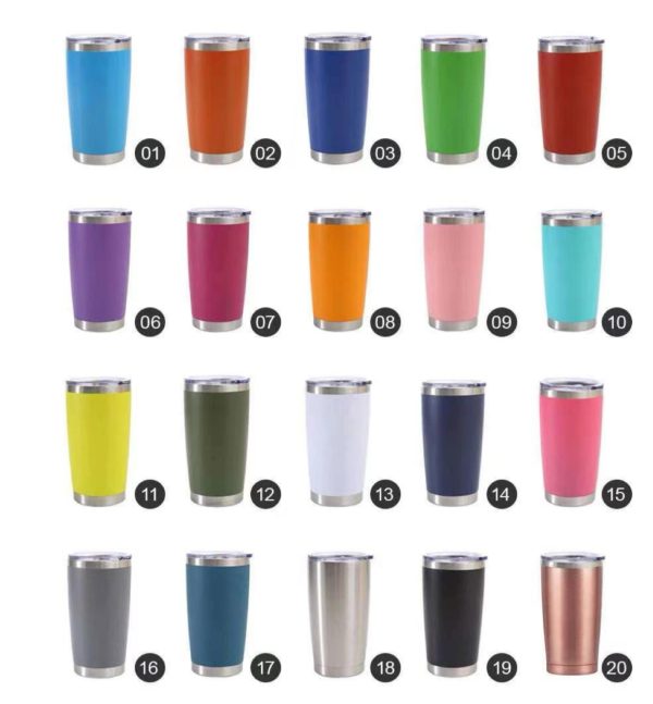 20oz tumbler magnetic sliding lid