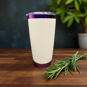 20oz tumbler with colored mirror finish